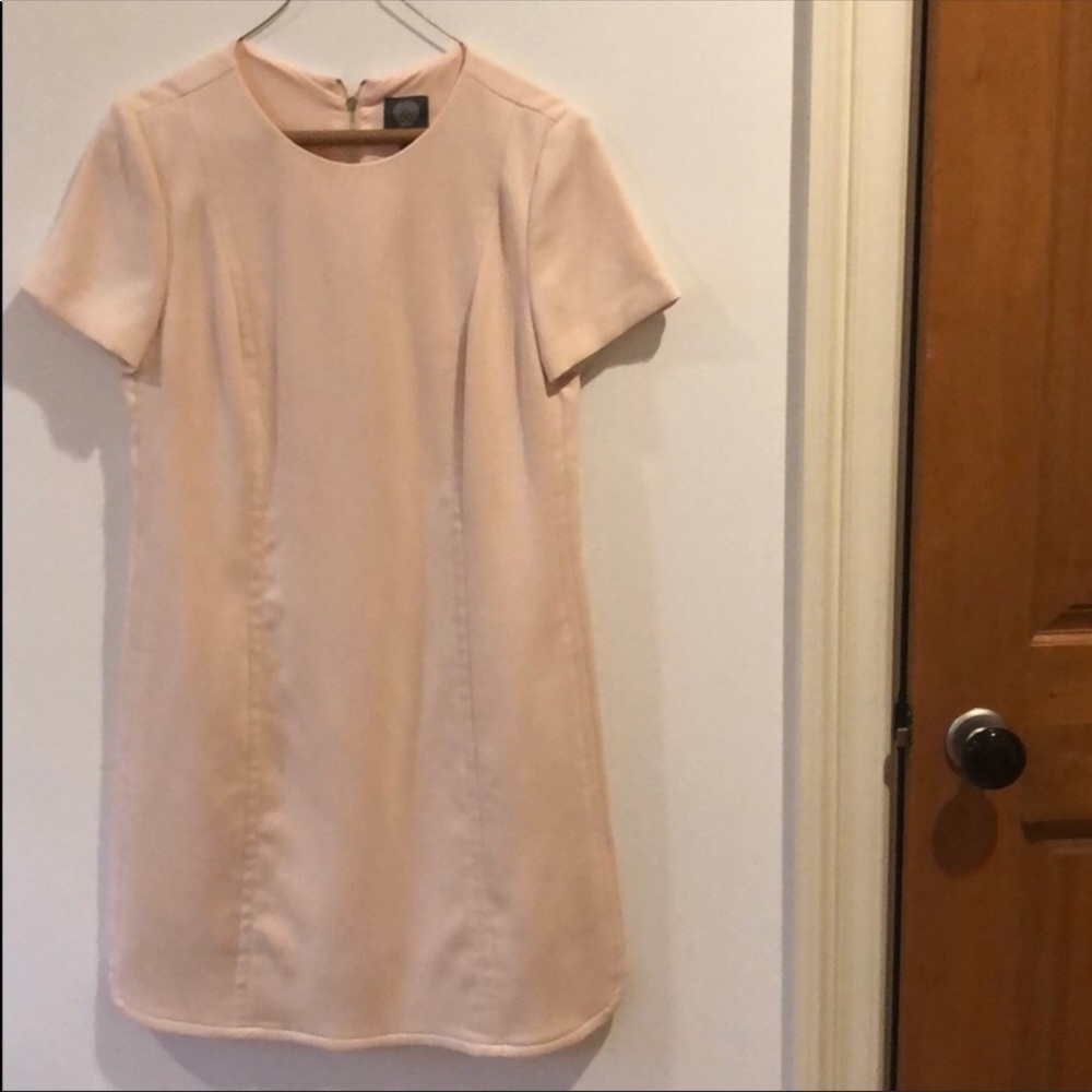 Blush pink cocktail dress